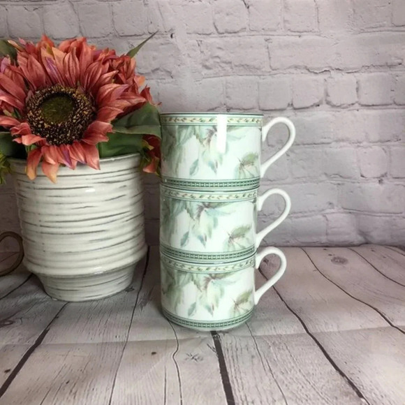 vintage Fitz and Floyd Monterey classic choices flat Mug set of 3 - Picture 1 of 8